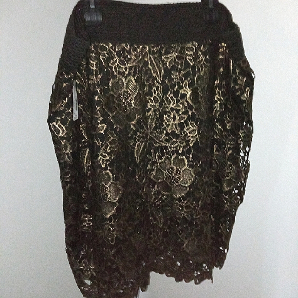Simply Emma Gold Lace Skirt